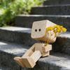 2026 New Shaking Wooden Man Figurine - Shaking Feet Wooden Doll with 12pcs Magnetic Expressions,Wood Car Desktop Decoration,Funny Cars Ornaments with Spring Legs,Handmade Car Dashboard Accessories view 4