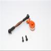 Aluminum Hi-Torque Servo Saver 25T with Steel Tie Rod for Tamiya R/C GF01 - Orange view 1
