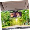 Abaodam Car Rearview Mirror with Adjustable Suction Cup 360 Rotatable Auto Rearview Mirror for Safety view 2