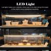 32 42 62 cm Long Acrylic Boxes for Display, Minifigure Display Case with LED Lights & Shelf, Dustproof Clear Acrylic Collectibles Showcase with Door(417x120x174mm) view 3
