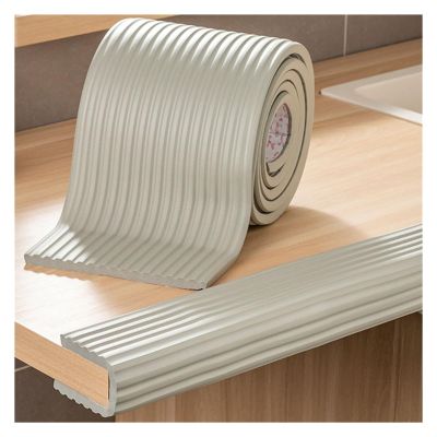 Foam Protection Edges Self Adhesive Table Corners Cushion Bumper Childrens Furniture Guard Strip 1cm Thick Pink 13.12ft(Gray,4m/13.12ft)