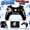 JolliLudo 2 Pcs PVC Inflatable Game Controllers 28" x 18" Gaint 3D Video Game Balloons Blow up Gaming Controller Birthday Party Decorations with Air Pump for Gamers Parties Events view 3