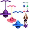 Balance Jumping Ball, 2026 Balance Pogo Ball, Pogo Jumper with Handle and Ball Pump, High Jump Toy Bounce Jump Trick Board Pogo Bouncing Ball Safe and Fun Pogo Stick for Adults (Purple+Pink+Blue) view 1