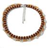 Bohemian Women'S Beaded Double Layered Vintage Necklace,brown,42+7cm view 1