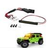 Jovitize RC Car LED Head Lights Bar for Axial SCX30 1/30 Jeep Wrangler, 7-Light Roof Light Kit with Wiring Harness (Yellow Light Bar) view 1