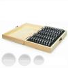 Medal Holder & Display Case - 50 Capsules & Wooden Box for Coin & Dollar Storage (21x13x4.5cm / 8.3x5.1x1.8in) view 3