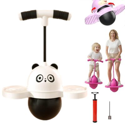 Pogoball  bouncing & balance training toy, Balance Board with Handle, Bouncing Ball with Handle, Pogo Balls for Aldult, Improves Coordination, Perfect for Indoor or Outdoor Use (No light-C)
