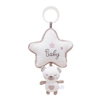 Baby Stroller Hangable Musical Toy: Baby Musical Toy, Cute Lullaby Bunny Doll Sensory Companion for Early Learning in Bassinet, Cribs, Pram, Car Seat, Pushchair