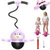 Pogoball  bouncing & balance training toy, Balance Board with Handle, Bouncing Ball with Handle, Pogo Balls for Aldult, Improves Coordination, Perfect for Indoor or Outdoor Use (No light-A) view 1