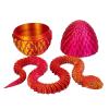 3D Printed Snake Egg, Cool 3D Printer Articulated Crystal Snake Toys for Kids, Surprise Animals Figurines Fidget Snakes Egg Toys for Boys Girls Teen Easter Basket Stuffers, Christmas Stocking Stuffer view 1