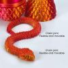 3D Printed Snake Egg, Cool 3D Printer Articulated Crystal Snake Toys for Kids, Surprise Animals Figurines Fidget Snakes Egg Toys for Boys Girls Teen Easter Basket Stuffers, Christmas Stocking Stuffer view 3