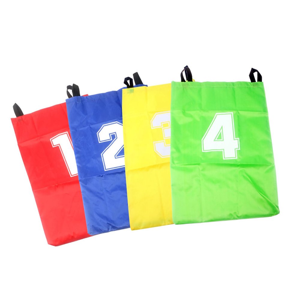 Fcnjsao 4Pcs Sacks Race Bags Easter Party Supplies Polyester Hoppers for Outdoor Play and Event Portable Family Camping Toy