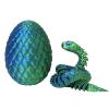 3D Printed Snake Egg, Cool 3D Printer Articulated Crystal Snake Toys for Kids, Surprise Animals Figurines Fidget Snakes Egg Toys for Boys Girls Teen Easter Basket Stuffers, Christmas Stocking Stuffer view 2
