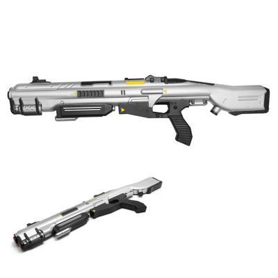 31" Sci-Fi Combat Shotgun Style Foam Prop  Full-Size Futuristic Blaster Replica for Adult Cosplay & Display