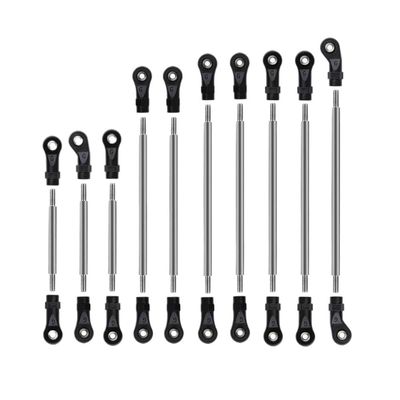 312mm 324mm Wheelbase Compatible with Suspension Links Plastic Rod End Unassembled Kit for 1 10 RC Crawler Car Aftermarket Replacement(312mm)