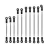 312mm 324mm Wheelbase Compatible with Suspension Links Plastic Rod End Unassembled Kit for 1 10 RC Crawler Car Aftermarket Replacement(312mm) view 1