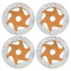4PCS Universal Aluminum Alloy RC Car Brake Disc, Metal Hex Adapter for 1/10 Remote Control Car, CNC Machined Lightweight Durable Accessory with Anodized Surface, Fit for RC Sports (Gold) view 1