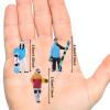Amagogo 3X 1:64 Snowboarding Figure Tiny People Model Realistic Resin Photo Prop Skiing view 2