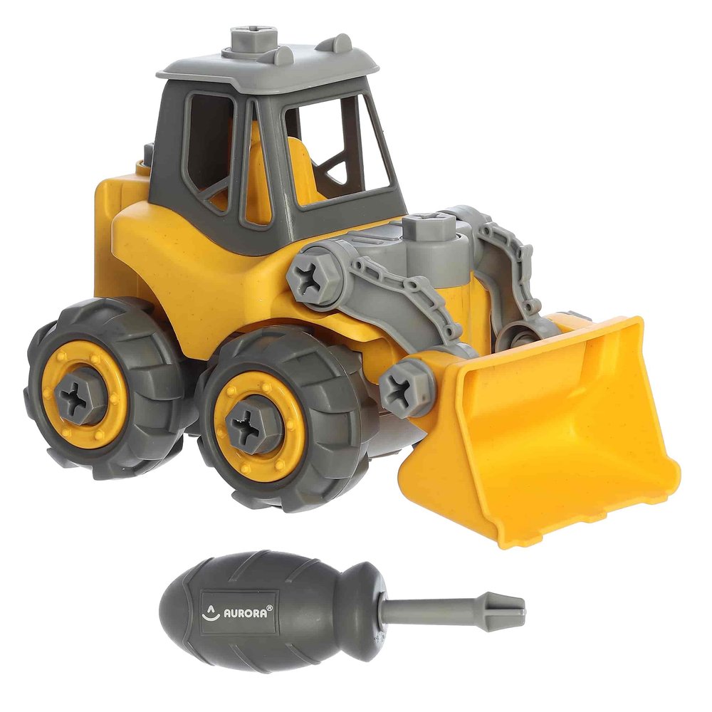 Aurora Toys Versatile Wheatley Take-A-Part Loader Toy - Used to Create Exciting Storylines - for Play Time, Creative Kids and Parents - Yellow 10.25 Inches