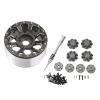 4pcs RC Rims 2.6 Inch Beadlock RC Wheel Rim Set, Aluminum Alloy Beadlock Wheels for 1/10 RC Crawlers, 2.9in Diameter 1.5in Thickness, Glue Free Wheel Hub with Connectors and Screwd view 1