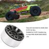 4pcs RC Rims 2.6 Inch Beadlock RC Wheel Rim Set, Aluminum Alloy Beadlock Wheels for 1/10 RC Crawlers, 2.9in Diameter 1.5in Thickness, Glue Free Wheel Hub with Connectors and Screwd view 2