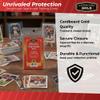 Cardboard Gold Toploader Sleeves - Ultimate Protection Resealable Snug Fit Top Loader Sleeves - Acid Free Archival Safe - Holds Toploaders Securely (75pt-140pt Sleeves, 50 Toploader Sleeves) view 3