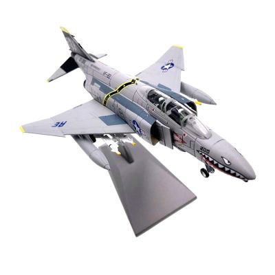 1100 for F-4 Fighter Phantom 2 Bomber Military Alloy Diecast Simulation Aircraft Model Boys Gifts Hobby Playgame Kit