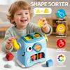 Interactive Shape Sorter Toy,Educational Activity Toy for Toddlers, Fine Motor Skill Development & Cognitive Learning, Durable Plastic Safe Material, Christmas and New Year Gifts for Boys and Girls. view 2