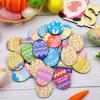 CypherX Easter Egg Fillers  30 Wooden Easter Reward Tokens, Redeemable Easter Egg Prizes, Candy-Free Family Rewards, Colorful Easter Egg Hunt Activities, Reusable Easter Basket Stuffers view 1