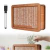 Cash Vault Wooden Savings Box, 2026 New Wooden Box Money Saver with Acrylic Board and Erasable Pen, Reusable Money Box for Cash Saving with Money Target (10000) view 1
