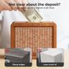 Cash Vault Wooden Savings Box, 2026 New Wooden Box Money Saver with Acrylic Board and Erasable Pen, Reusable Money Box for Cash Saving with Money Target (10000) view 3
