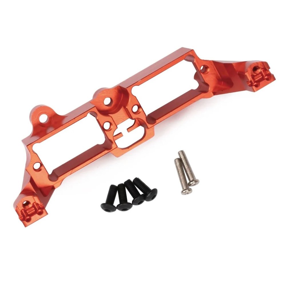 Aluminum Servo Mount Differential Lock Bracket Fixed base 1/10 RC Crawler Car for Defender for Ford Parts confident(Yellow)