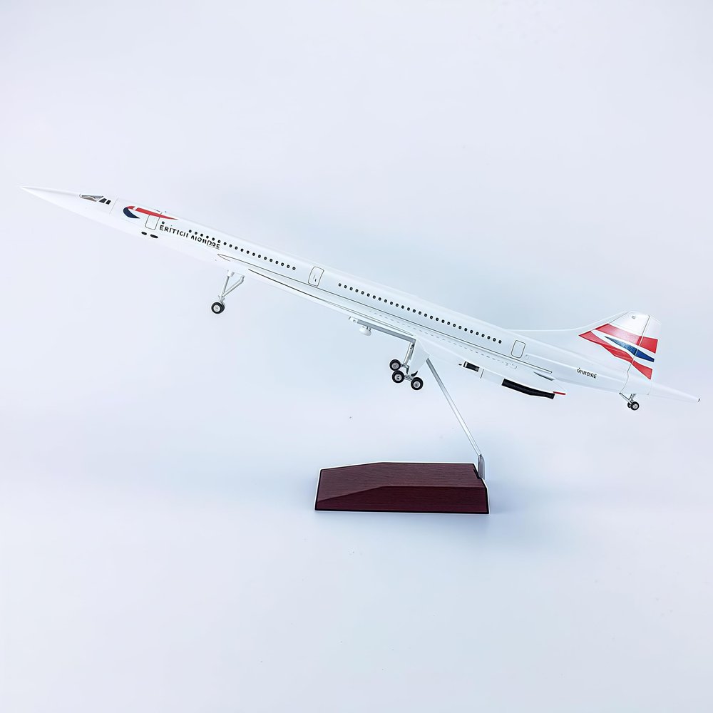 British Concorde 1:125 Plane Model Alloy Resin Diecast Airplane Model Plane Kits for Collection & Gift