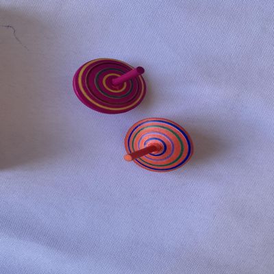 cctolvhm Spinning Tops Colorful Painted Wooden Spinning top