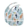 IHCVHQX Baby Feeding Bibs with Catcher Pocket Leopard Tropical Birds Toddler Sleeveless Teething Bib 1 Pack view 2