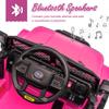 12V Kids Ride On Toy, Ride on Truck w/Parent Remote Control, Electric Toddler Ride on Car for Kids w/Reflective Stickers, Front Anti-Collision Bar Design, LED Headlights, Bluetooth, 3 Speeds (Pink) view 2
