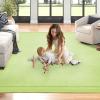 ILPEOD Baby Play Mat for Floor Nursery Muscle Mat Area Rug Playroom Rug 59x79" Elastic Foam 1.3" Thick Crawling Mat for Babies,Toddlers, Infants (Light Green) view 2