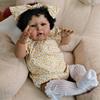 23-Inch Black Realistic Silicone Baby Dolls Girl Lifelike Reborn Toddler Doll Dark Skin Tone with Hand-Painted Visible Veins, Soft Body African American Newborn Black Babies Set for Kids Age 3+ view 3