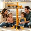 35.5-Inch 6 Channel RC Tower Crane for Kids, Remote Control Crane Toy with LED Lights, 360 Rotating Lift Construction Vehicles with Grabber, Log, Lifting Basket, Educational Learning Toys for Boys view 3