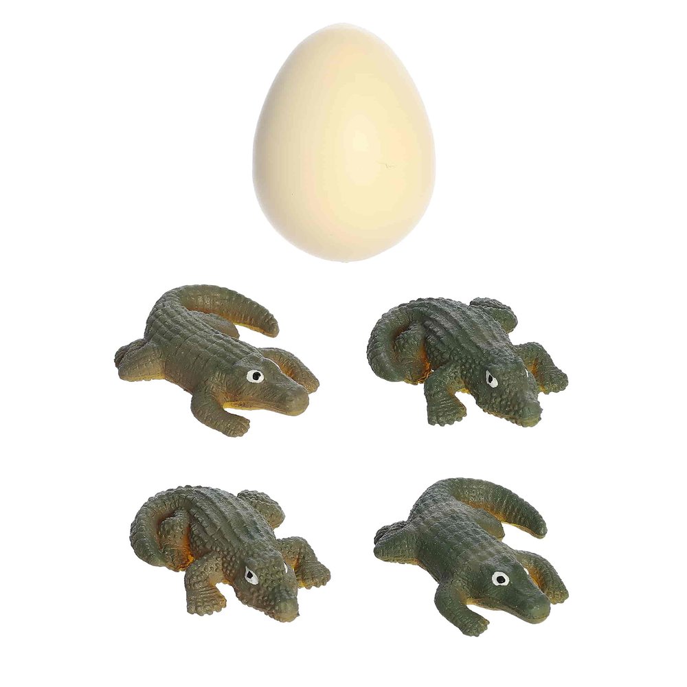 Aurora Toys Engaging Hatch & Grow Gator Toy - Classic Trinkets for Playful Fun - Perfect for Kids, Parents, and Birthday Gifts - Green 4.25 Inches