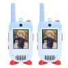 ciciglow Video Walkie Talkies for Kids, 2 Pack Handheld Rechargeable Cute Video Intercom, 500m Range 2 Way Radio with 2in Screen, Christmas Birthday Gifts (Blue) view 1