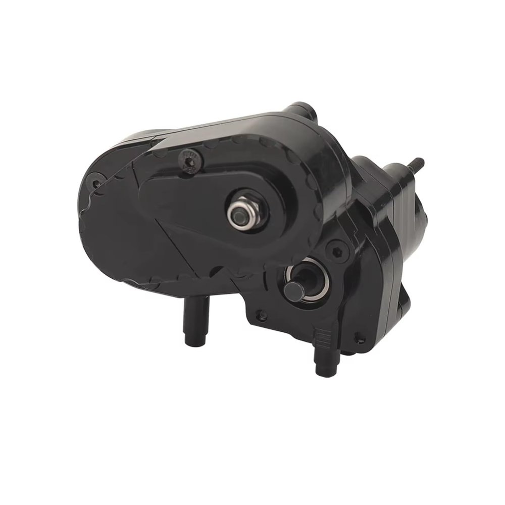 For Axial For SCX10 II AXI03004 For Capra 1.9 For UTB 1/10 RC Crawler Upgrade Parts CNC Complete Gearbox Dig Transmission Box Gear RC Jouets Parts(Black)