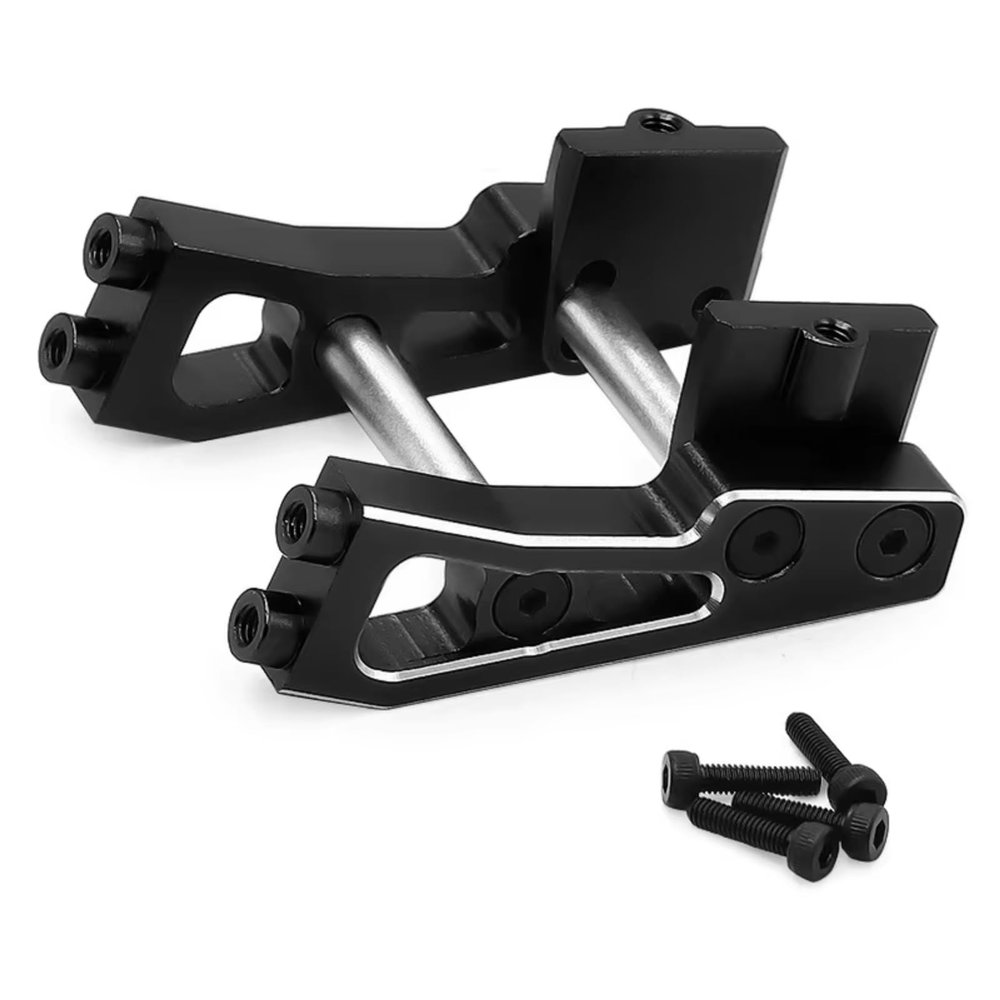 RC Spare Part Compatible with Arrma for Typhon for Grom 223S for BLX for Grom 1/14 RC Car Upgrade Parts Accessories Metal Rear Wing Mount Set(Black)