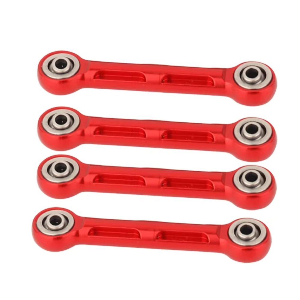 Rc Repairs Spare For Losi For Lmt 1/8 Body Tie Short Rod Chassis Links Set 4WD Truck RC Car Upgrade Parts Accessories Repair Modified(Red)