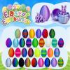4PCS 3D Printed Eggs with Rabbit Inside,Surprise Gifts to Enhance The Festive Atmosphere, Unique Collectible Desktop Ornaments,Prefilled Easter Eggs Basket Stuffers (32pcs) view 2