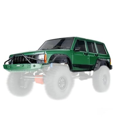 1/10 RC Crawler Hard Body Shell Kit  313mm Wheelbase Cherokee-Style Body for Axial SCX10 / SCX10 II (90046/90047) & TRX4 (Army Green)