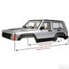 1/10 RC Crawler Hard Body Shell Kit  313mm Wheelbase Cherokee-Style Body for Axial SCX10 / SCX10 II (90046/90047) & TRX4 (Army Green) view 2