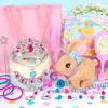 CatchCute Interactive Walking Bunny Plush Toys, Wiggle Ears Hopping Rabbit for Girls Pretend Play with Princess Accessories Storage Bag for Party Birthday Gifts view 2