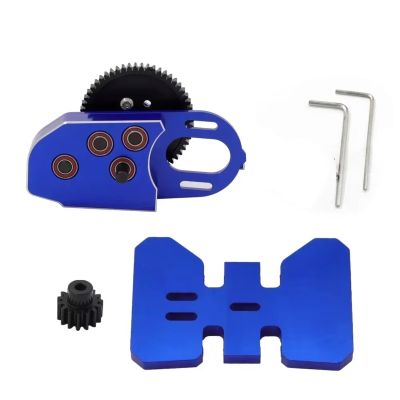 Rc Repairs Spare For Axial For Scx10 III II 90046 For Capra For Trx4 1/10 2Low Gearbox Middle Transmission Box W Overdrive Gear RC Crawler Part(Blue)