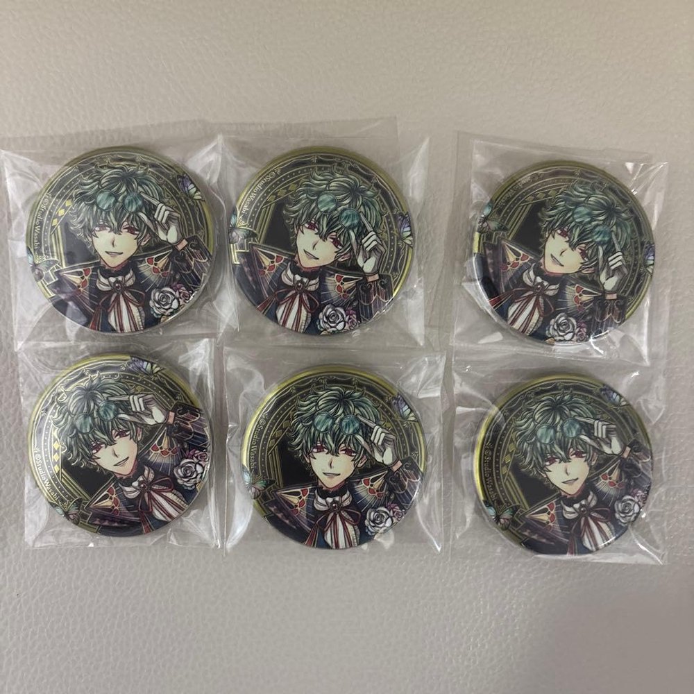 Akuneko Exhibition Hanamaru Can Badge Set of 4